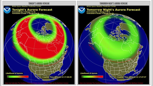 Does the Moon affect the visibility of northern lights?