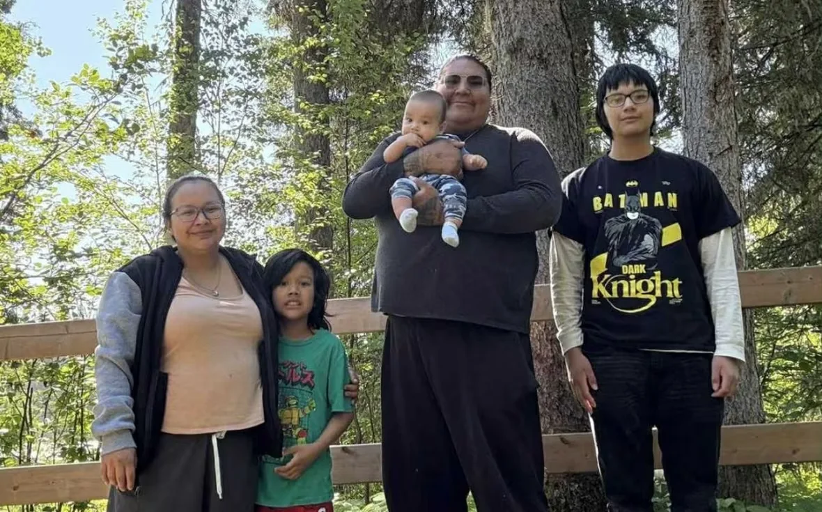 Northern Manitoba, Family, Fire, Wildfire, Back to School, August 28, 2025. (Submitted by Ervin Bighetty)