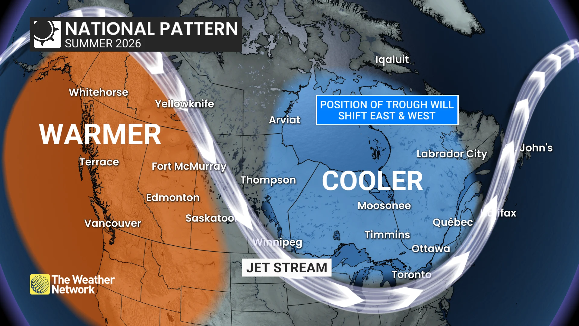 2026 NATIONAL SUMMER FORECAST: Canada national pattern