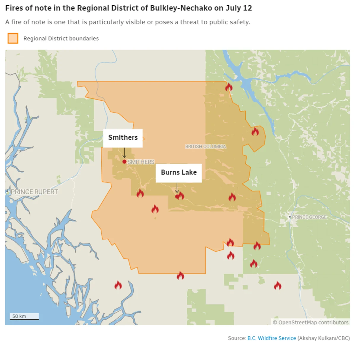 Ash falls from the sky as air quality warnings issued for parts of B.C