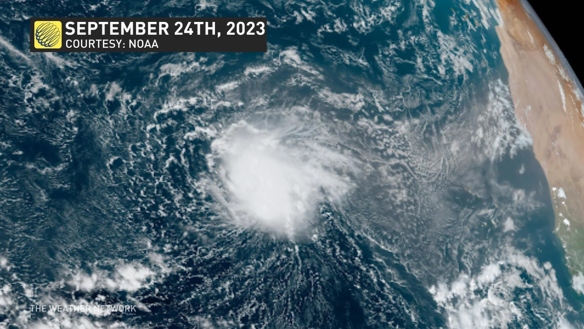Tropical Storm Philippe Satellite September 24 2023
