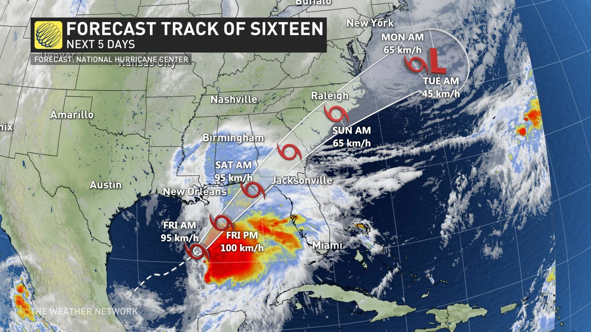 Tropical stormtrack