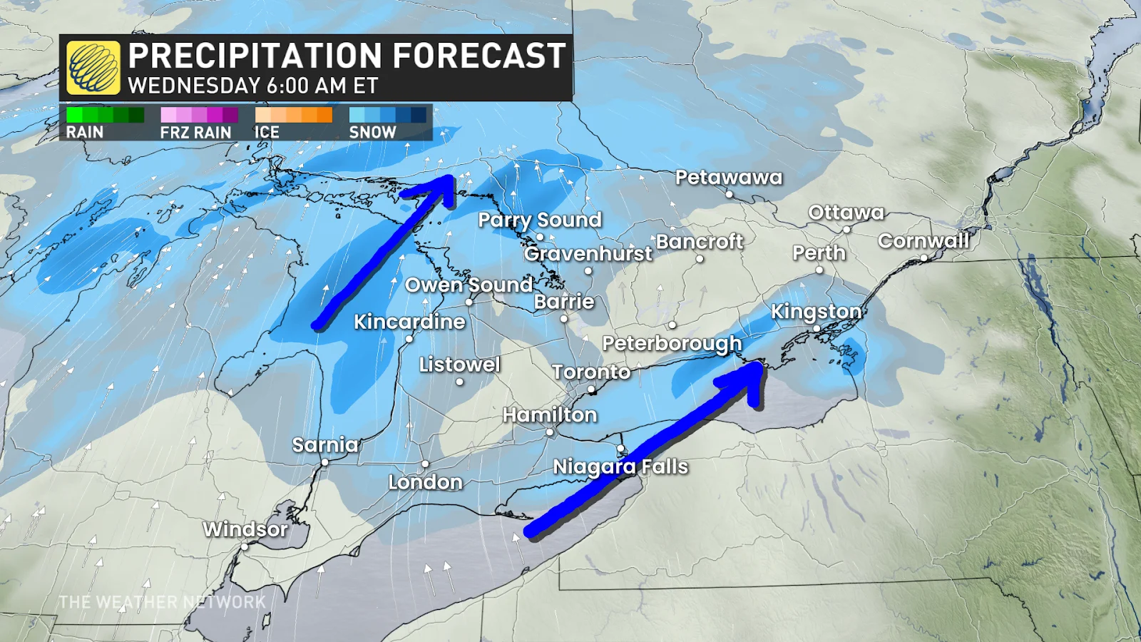 First snowfall will pack a punch to the Golden Horseshoe, Ottawa