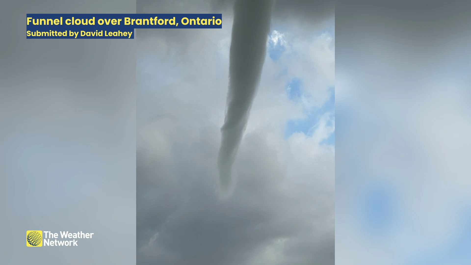 (UGC David Leahey) Funnel cloud Brantford Ontario September 21 2024