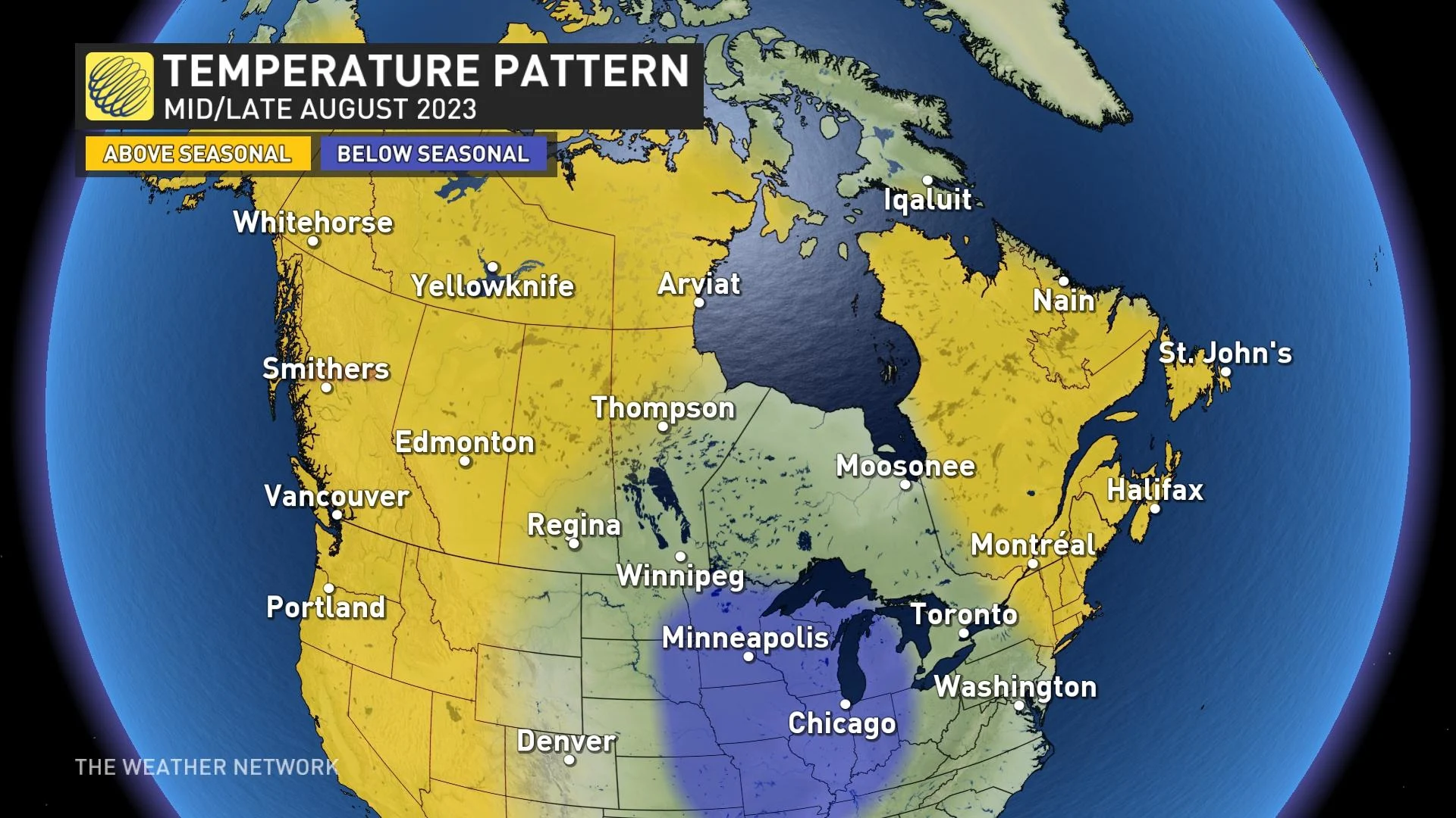 Late August Temp Pattern