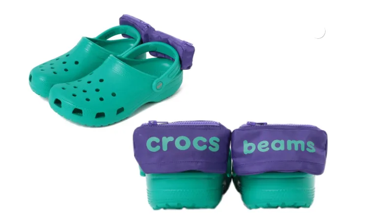 BEAMS - croc fanny pack