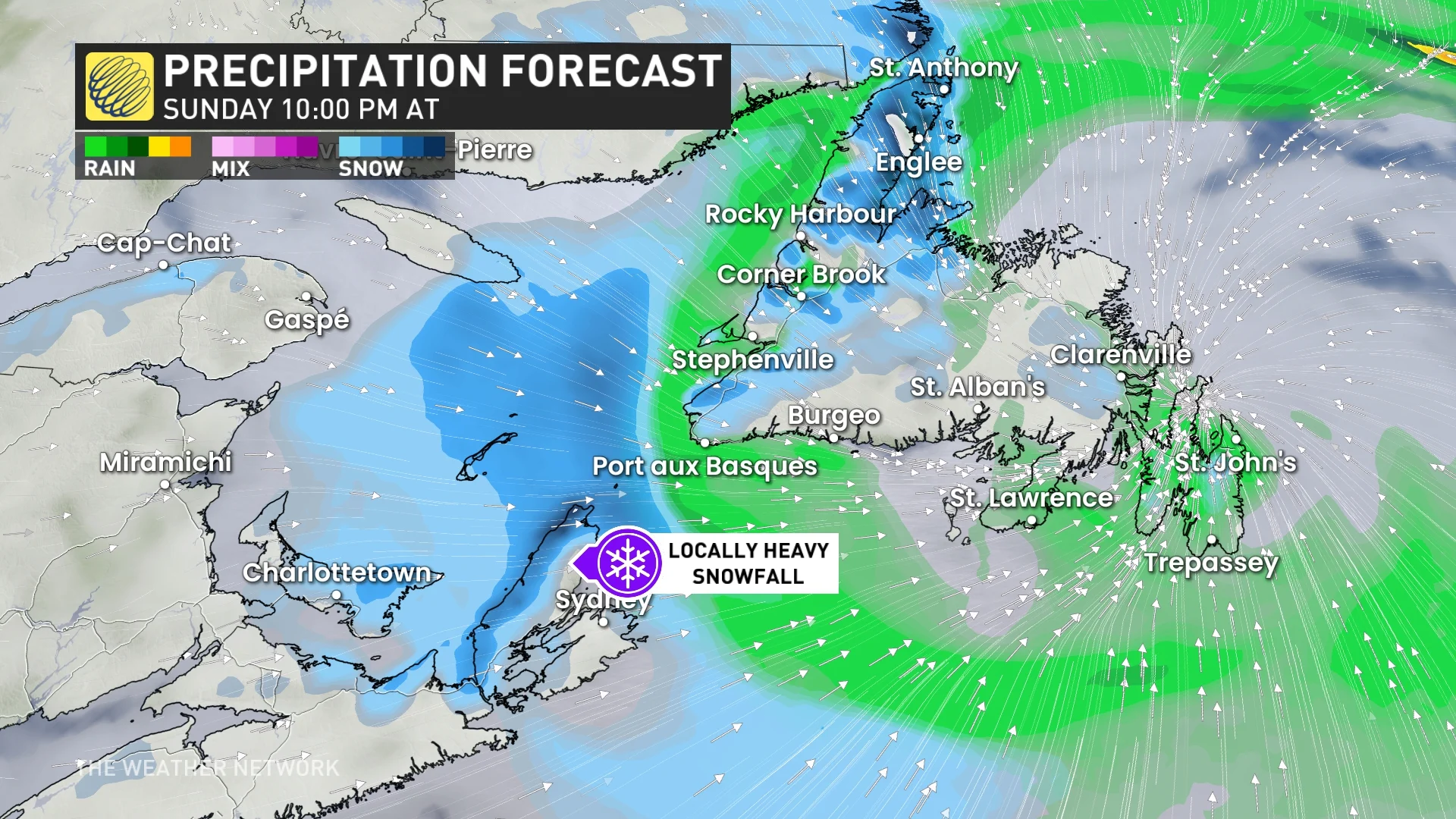 Baron_East Coast Sunday night precipitation timing_Jan 4