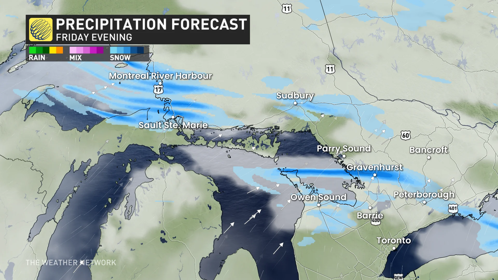 Baron - Ontario squalls Friday evening - Feb7