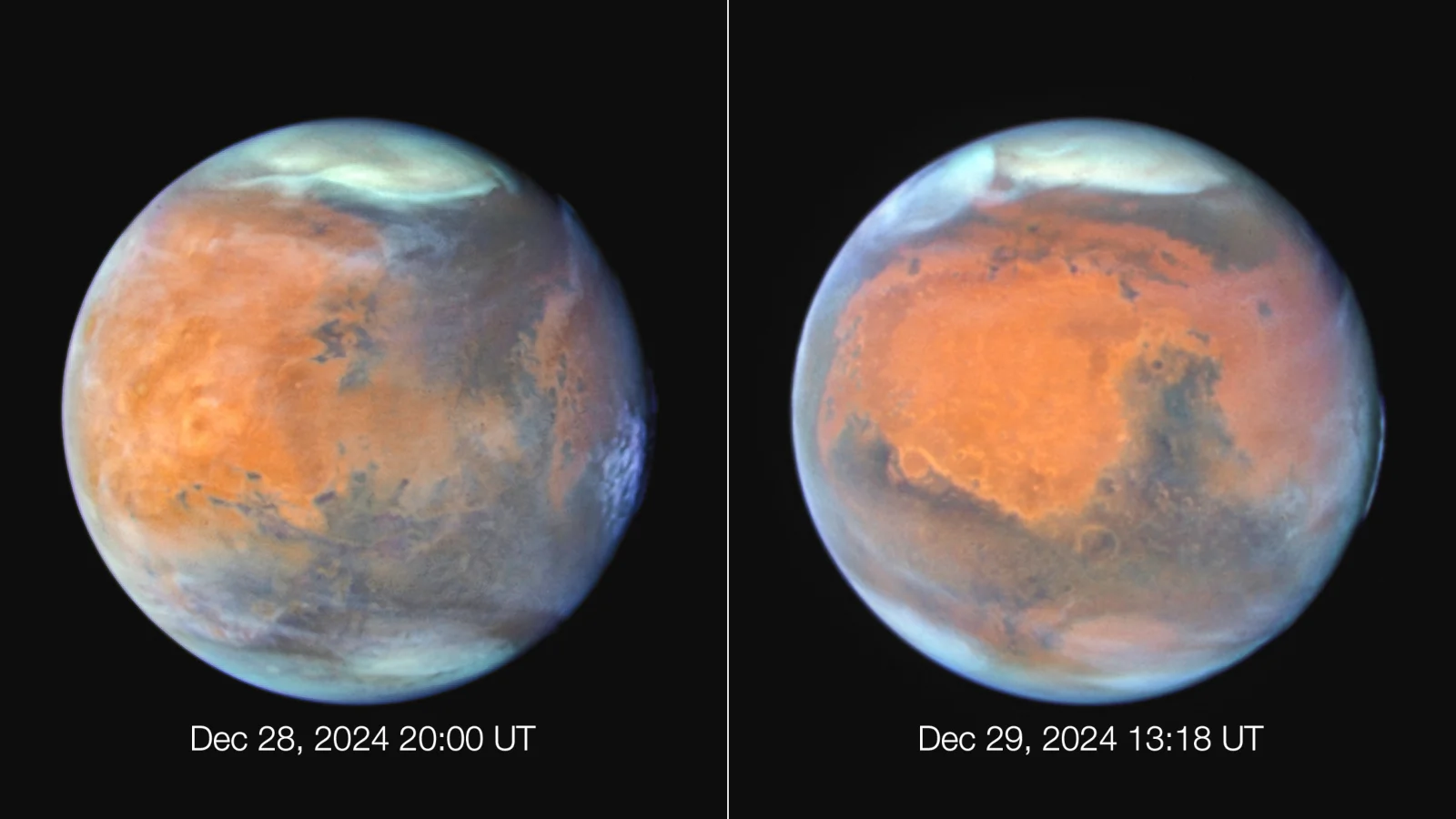 Mars near Opposition Dec 2024 - Hubble 35th