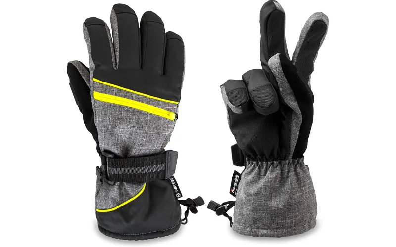 Amazon, Unisex Snow Gloves, CANVA, winter hiking guide