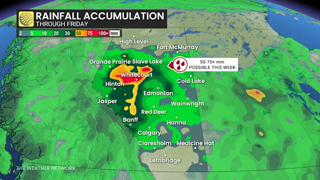 Severe storms locks onto Edmonton as Alberta braces for days of heavy ...