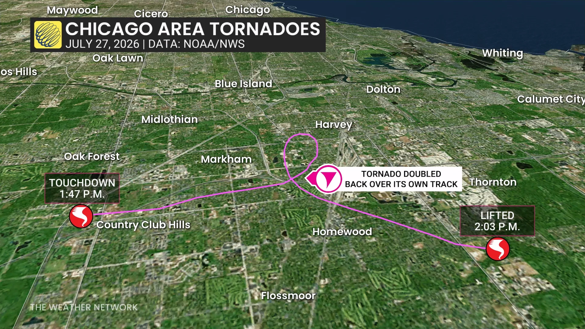 Chicago Area Tornado Zoom