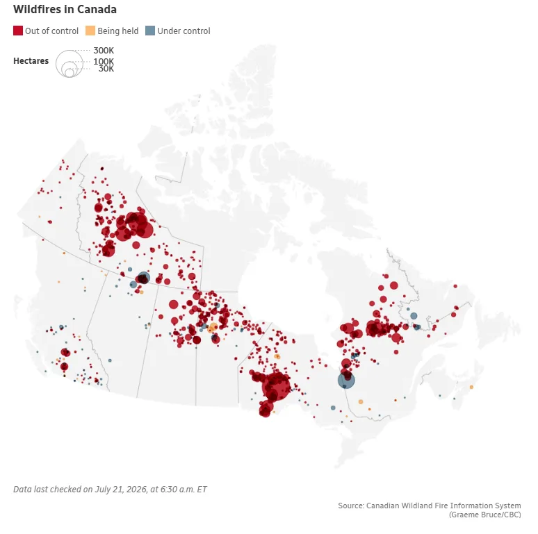 Wildfires in Canada - Graeme Bruce - CBC