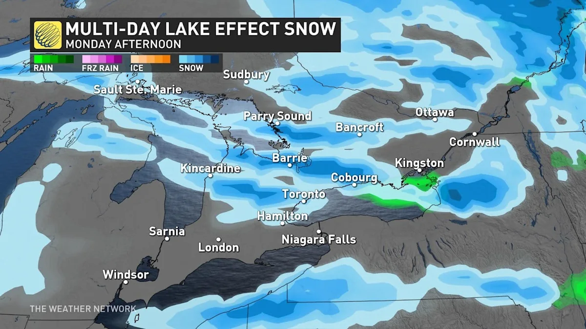 First widespread risk of snow on the way for parts of southern Ontario ...