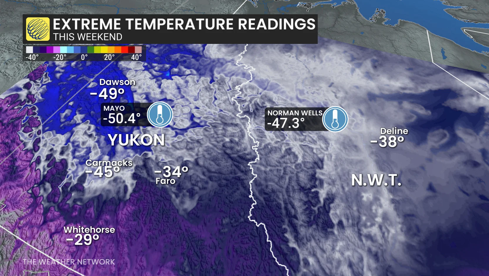Far North Extreme Cold Readings This Weekend