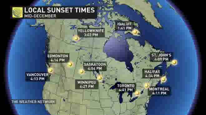 sunsets across canada