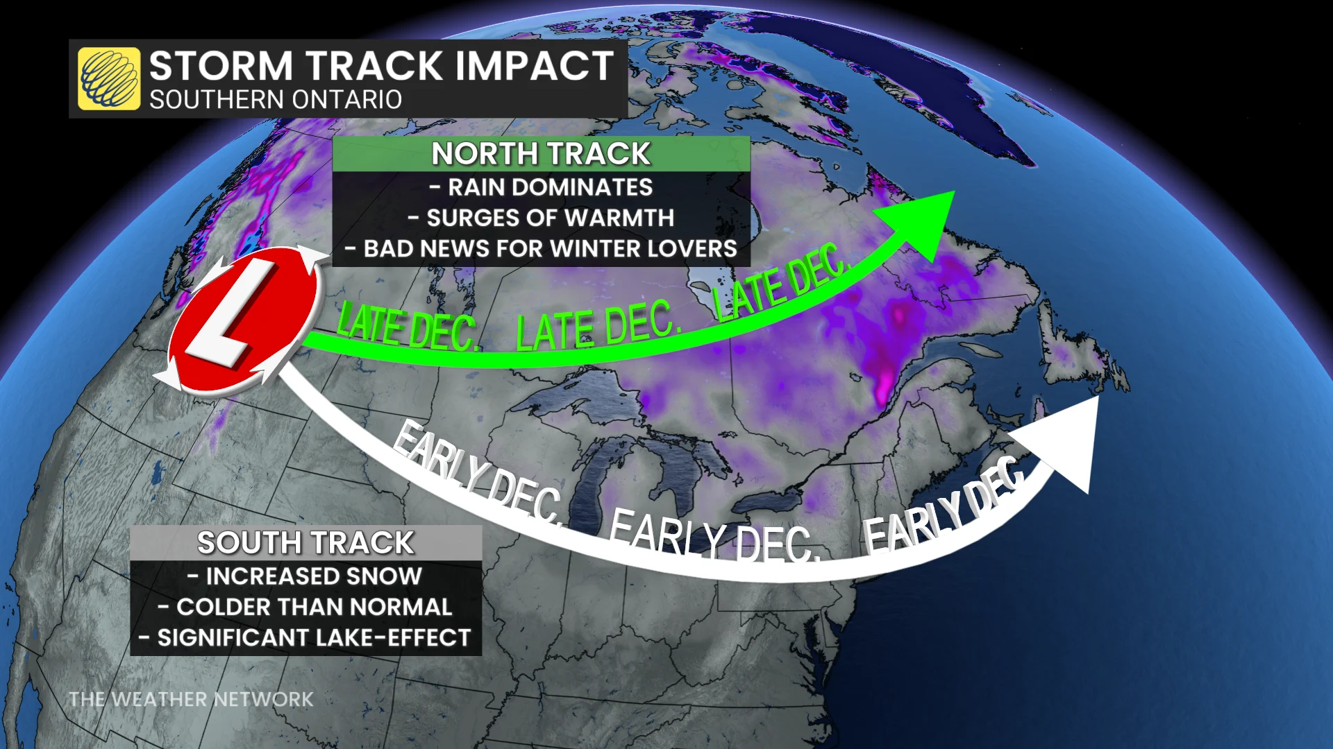 Baron - Southern Ontario storm track impacts - Dec 17