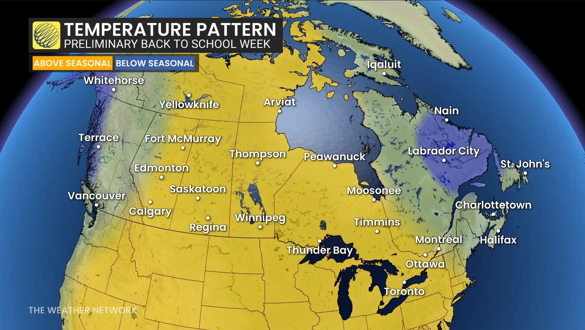 Temperature Pattern Back to School Week