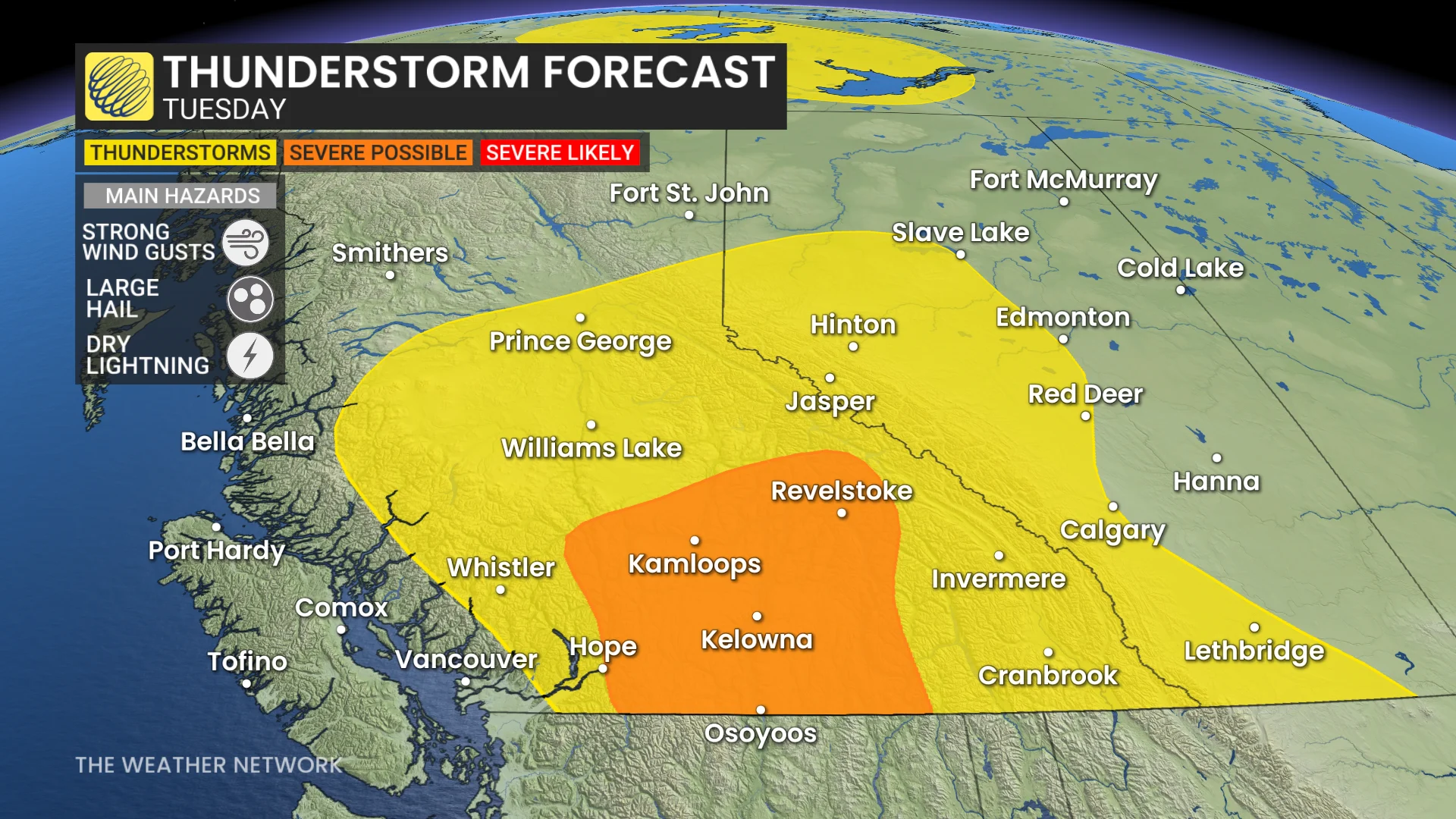 Baron - BCAB thunderstorm risk Tuesday - Sept8