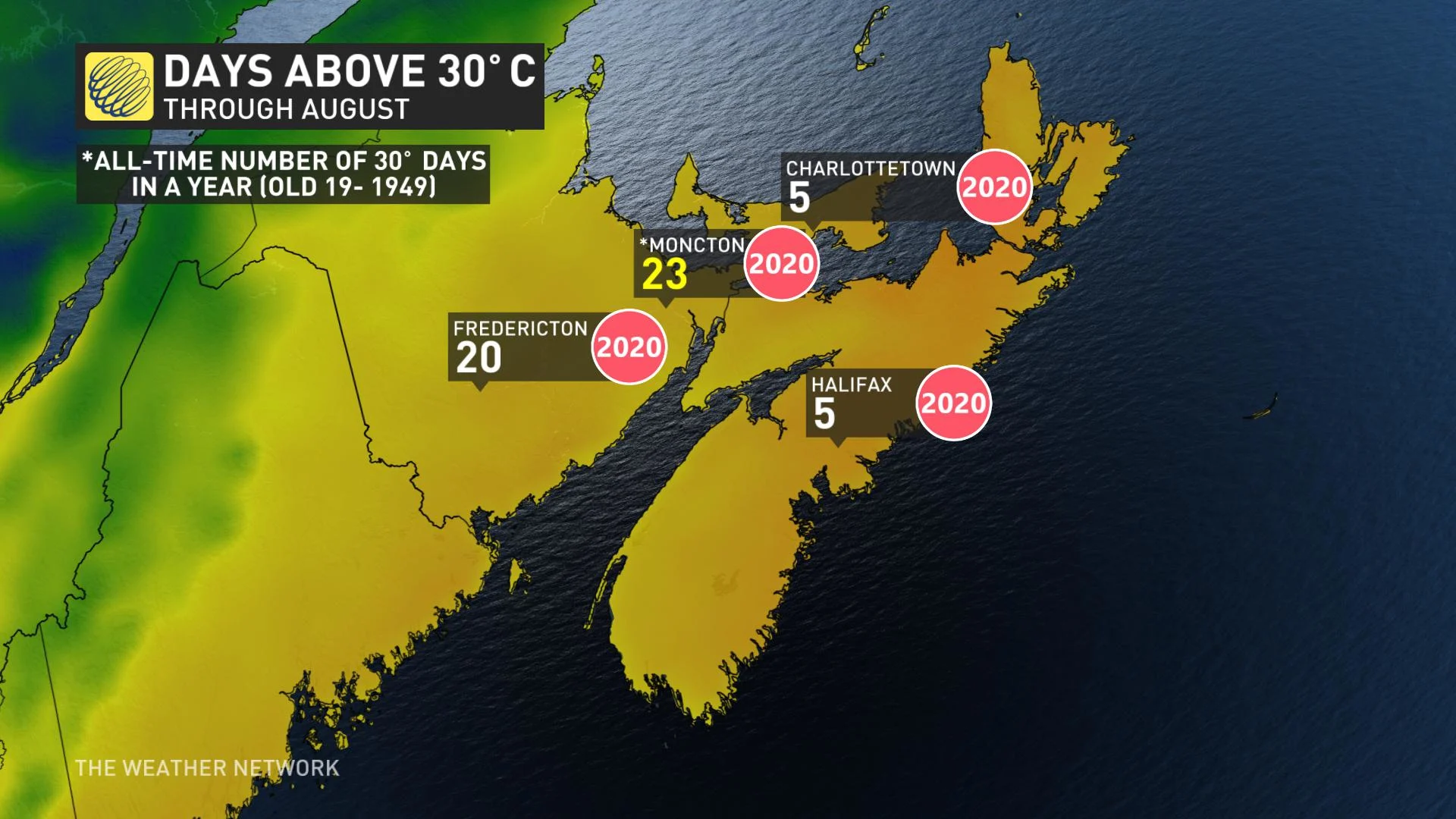 Atlantic Canada heat