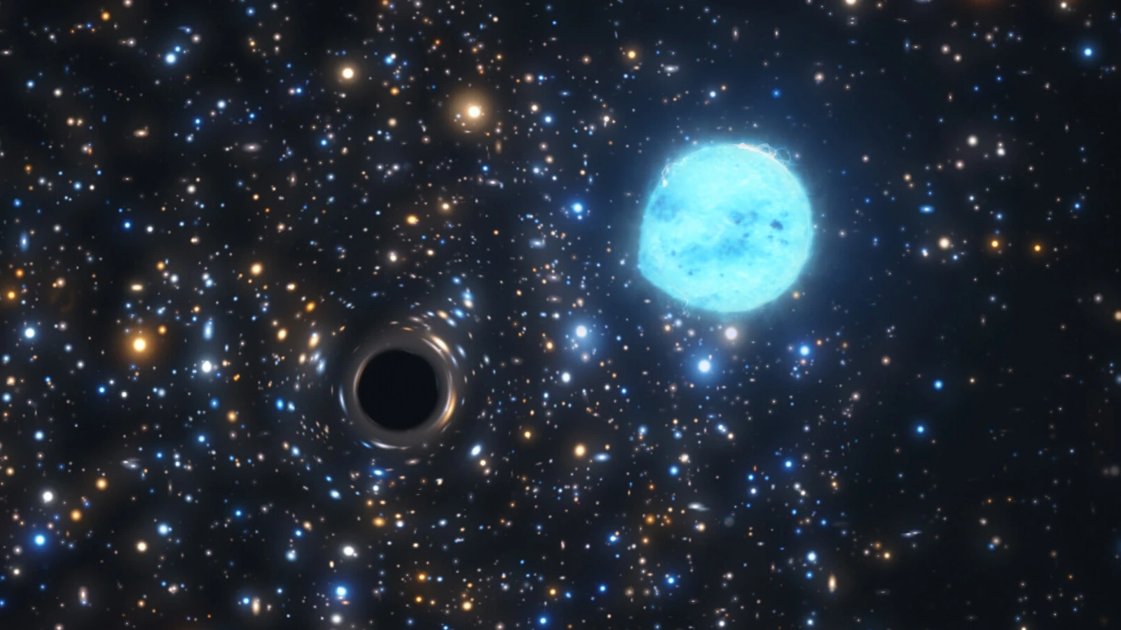 Le comportement étrange d'une étoile révèle un trou noir