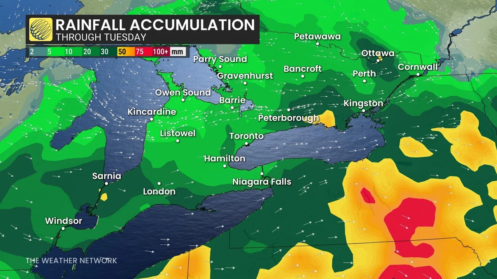 Ontario rainfall outlook