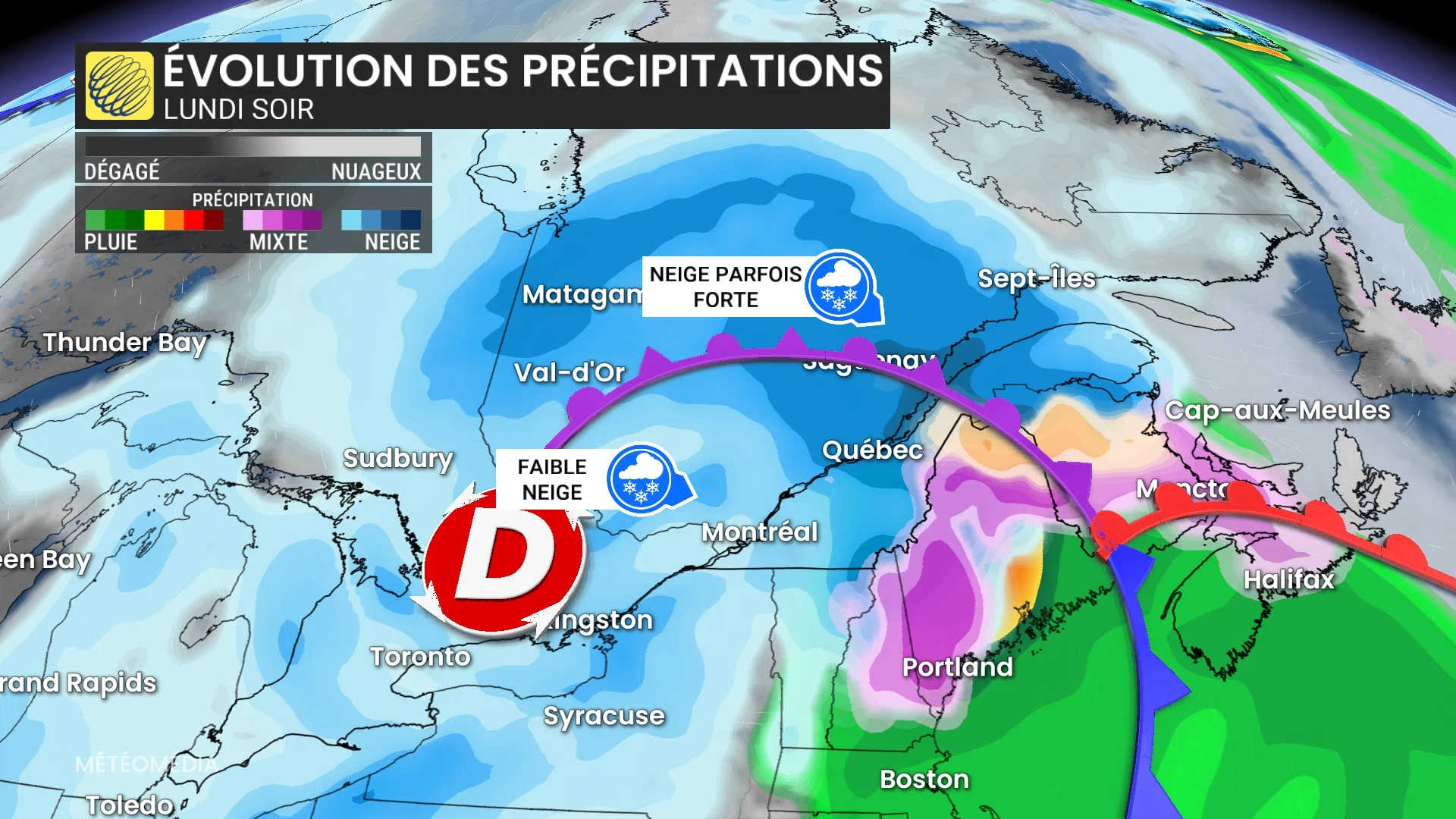 Verglas et 50 cm de neige