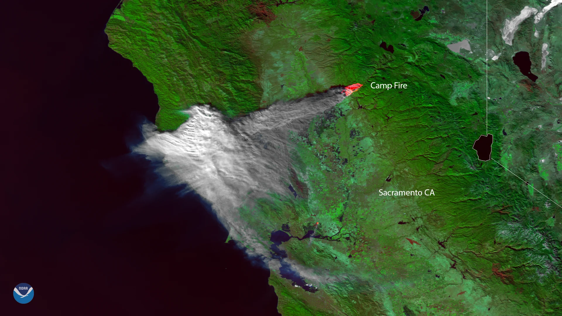 2018 California fires NASA