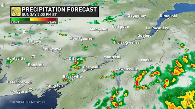 Muggy, hot air cooks up storm threat in eastern Ontario and Quebec ...