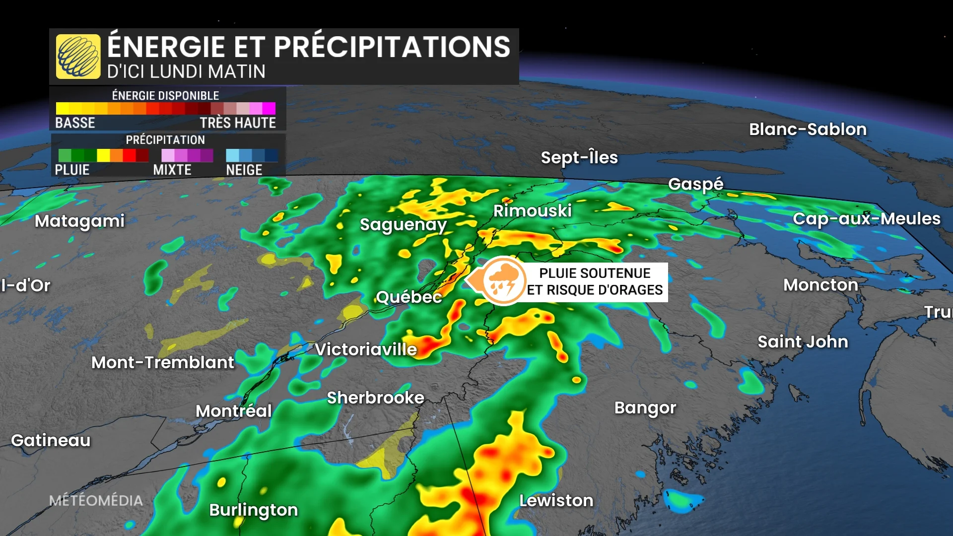 La pluie a eu le dernier mot ce dimanche au Québec, et ce n'est pas fini