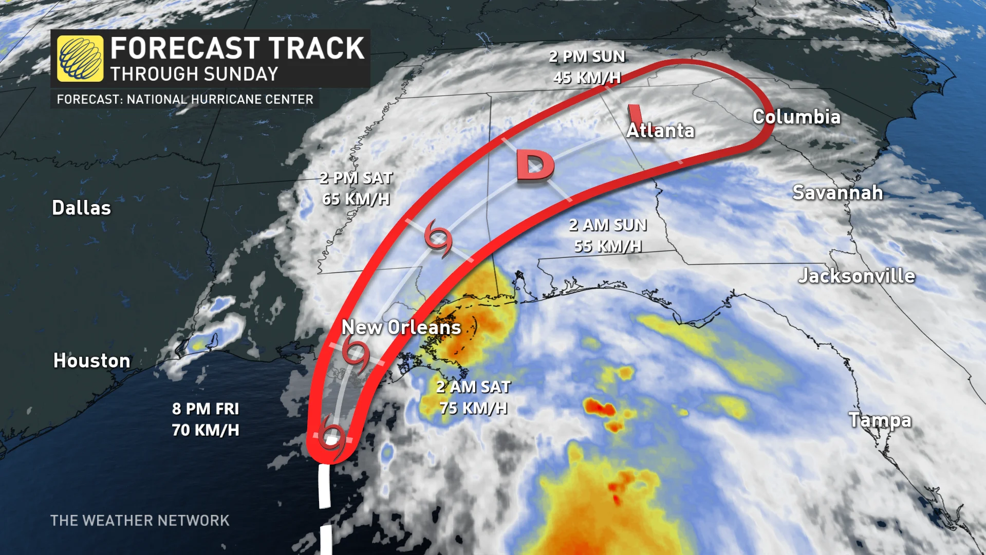 June 18 2021 PM Potential Tropical Cyclone 3 Track Map