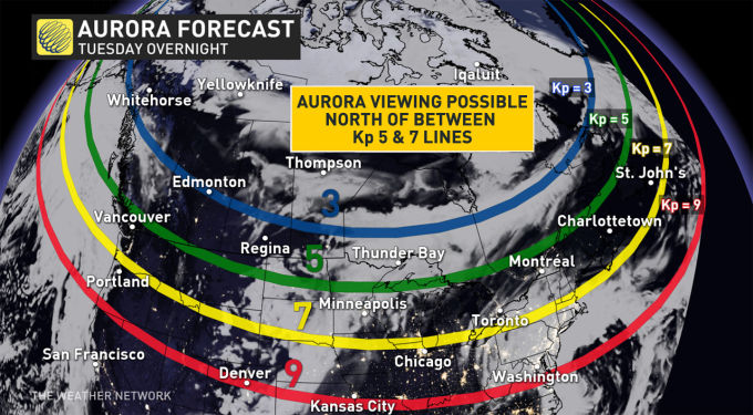 Aurora cloud forecast - Oct4-5 2022