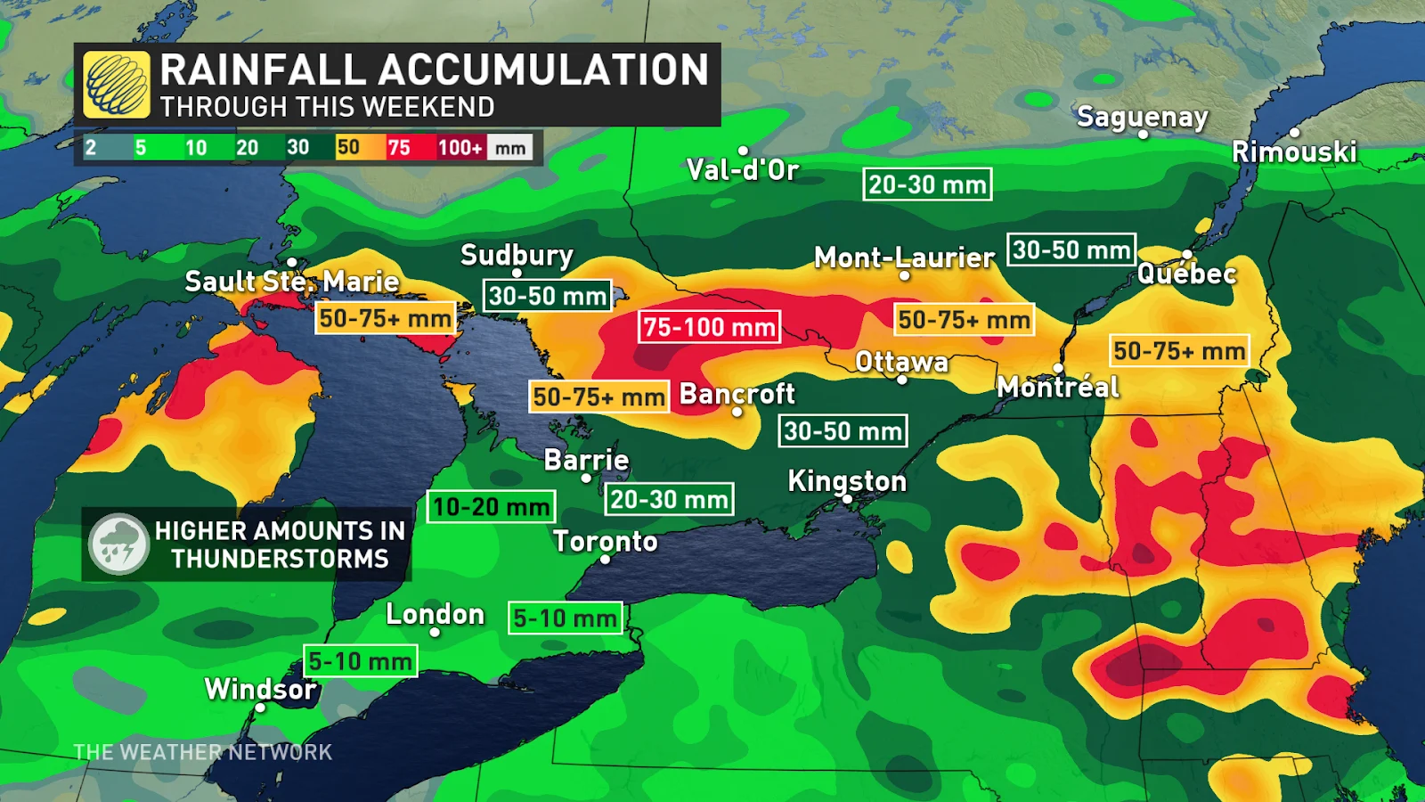 Ontario rain outlook