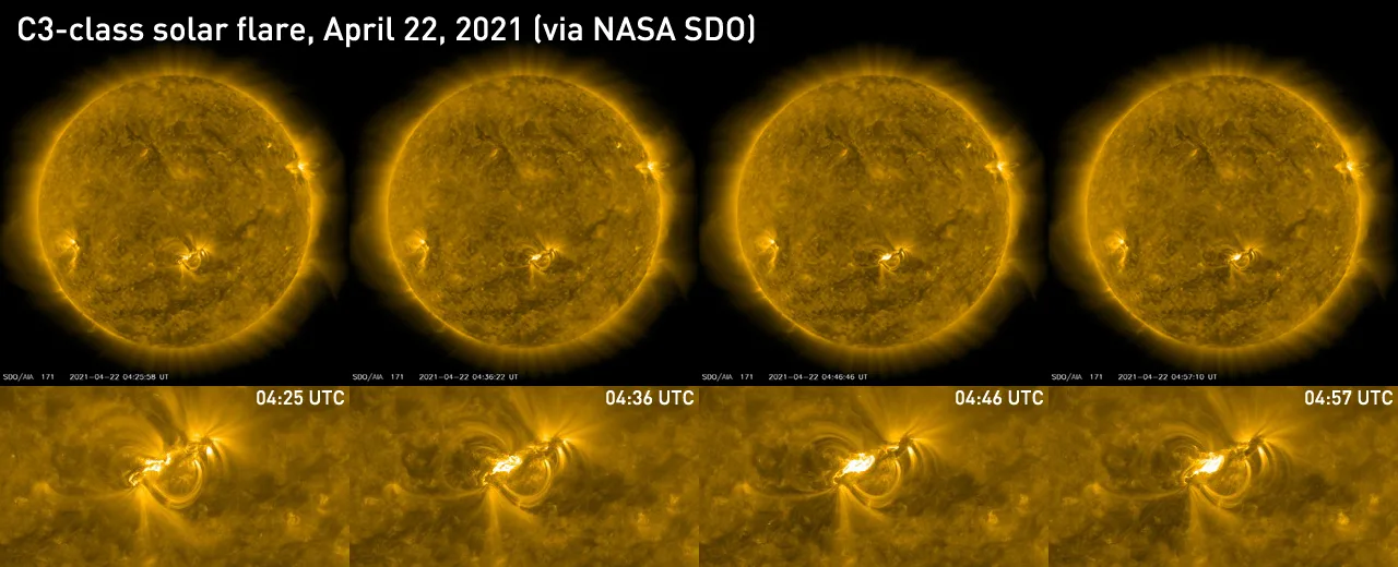 C3-Solar-Flare-0425z-Apr22-2021-NASA-SDO-SSutherland
