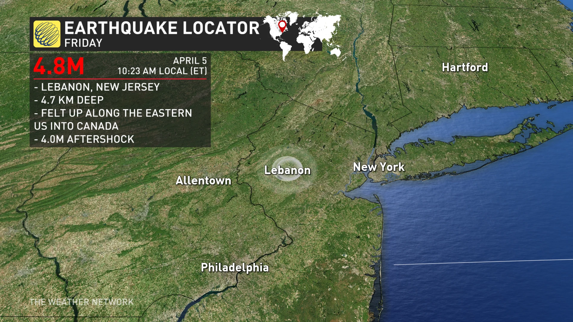 April 5 2024 New Jersey Earthquakes