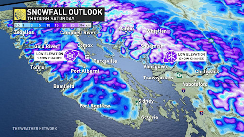 Low-elevation Snow Expected For B.C.’s South Coast On Saturday - The ...