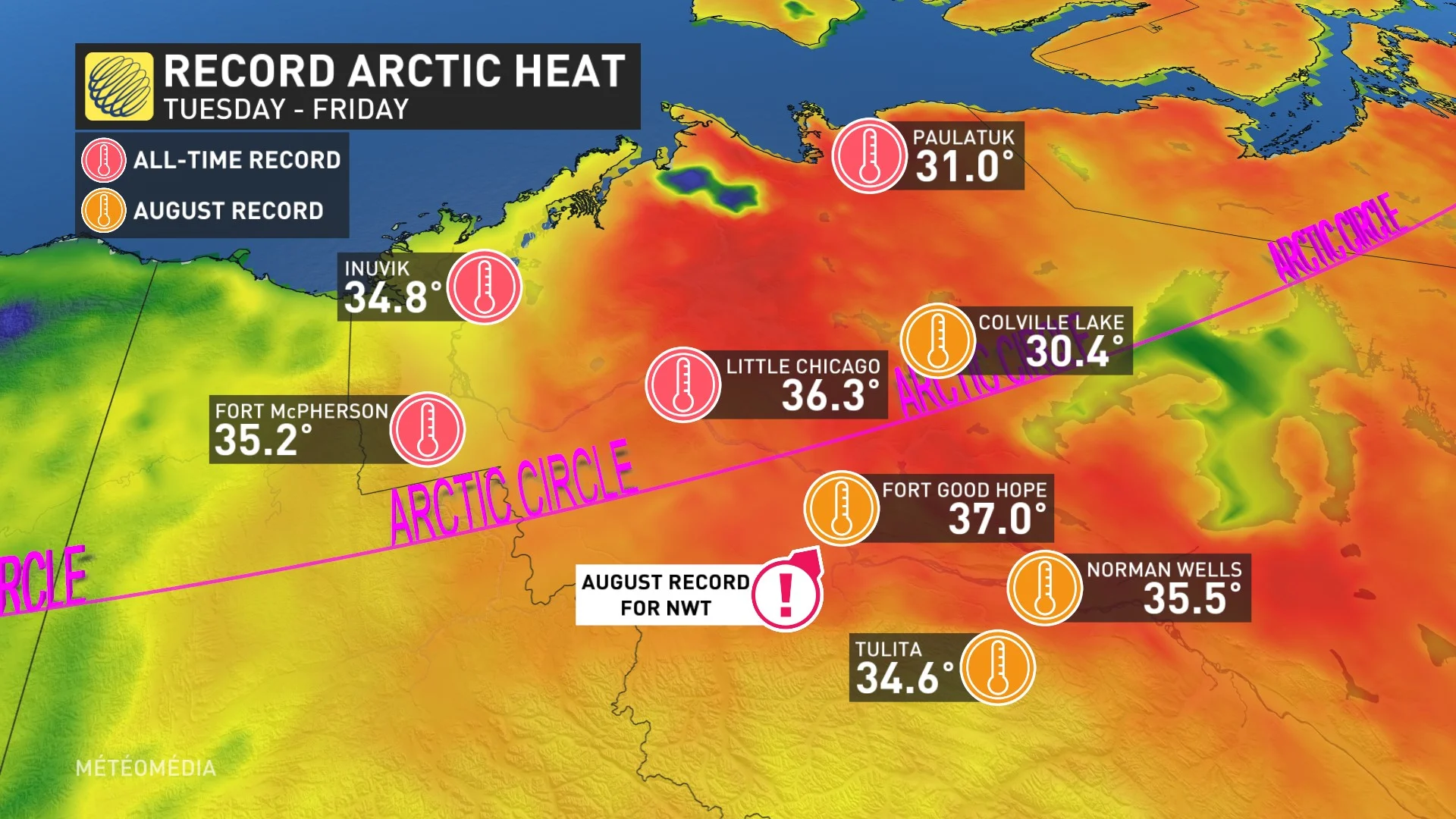 NWT Record Heat