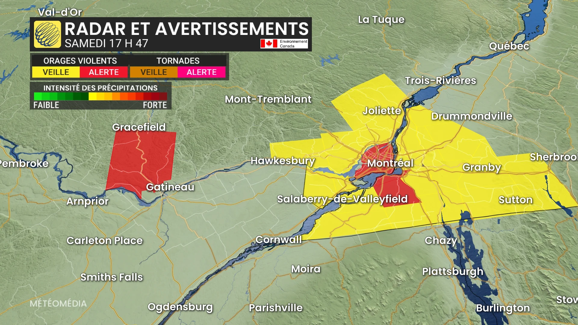 Orages samedi