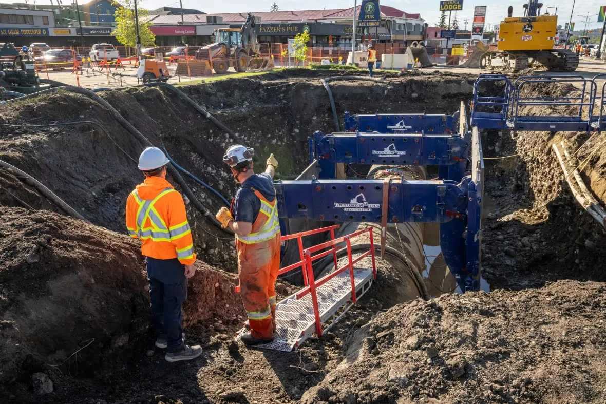 (CBC) Calgary water main break