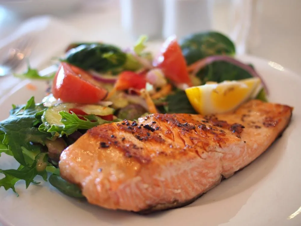 PEXELS healthy meal food fish vegetables