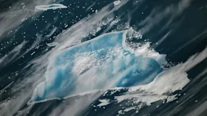 Why the world's former biggest iceberg is turning bright blue, and it isn't good