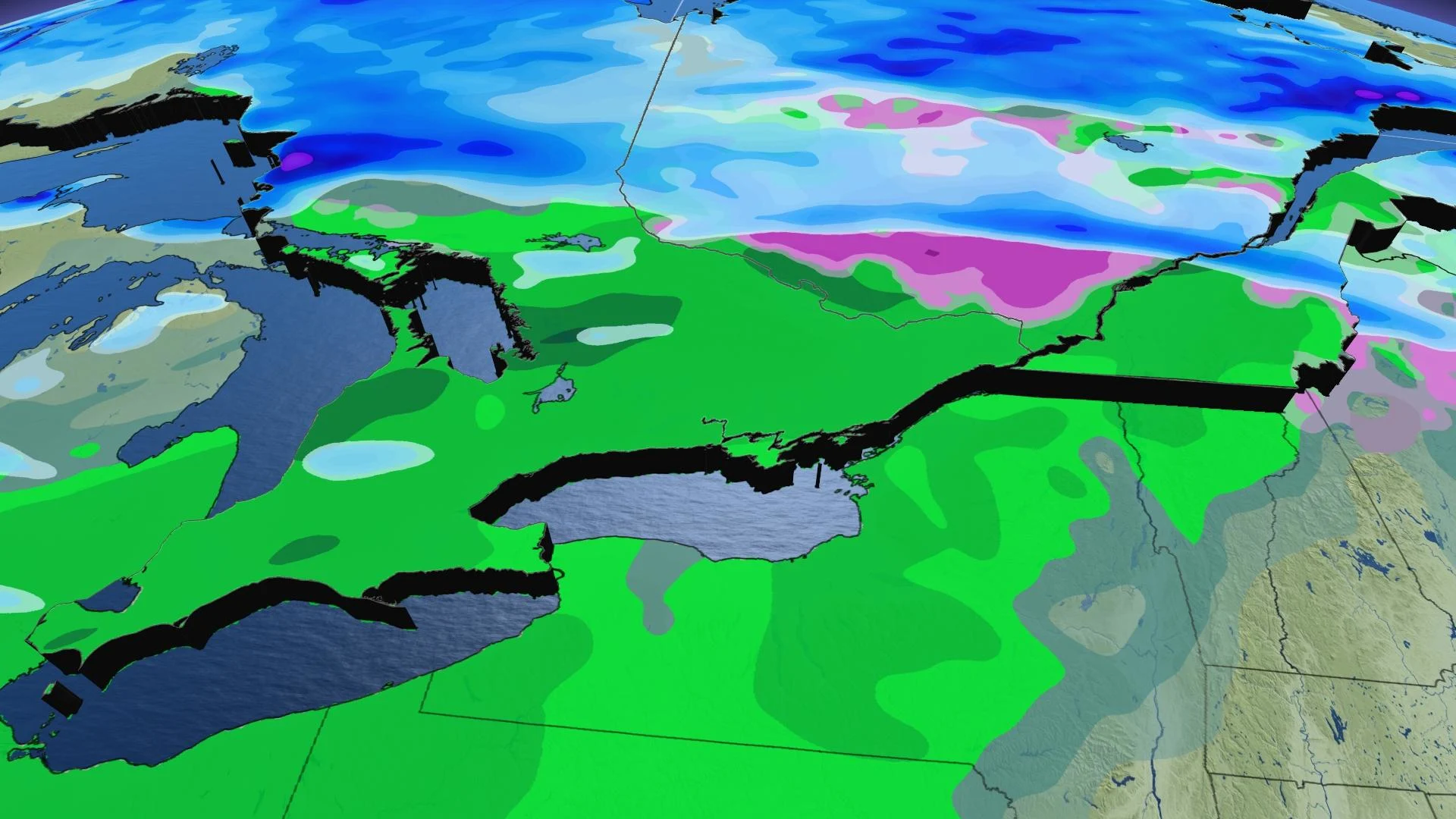 Temperatures cool, lake-effect snow bands set up for Thursday in Ontario