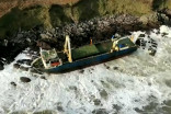 Ghost ship washes up on Irish coast during Storm Dennis
