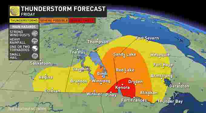 The Weather Network - Tornado potential with severe storm threat in ...