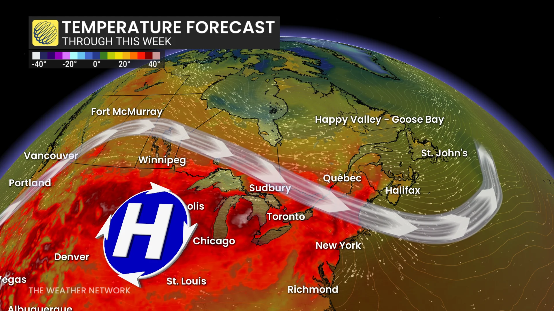 Baron - Ontario temperature forecast - July 13