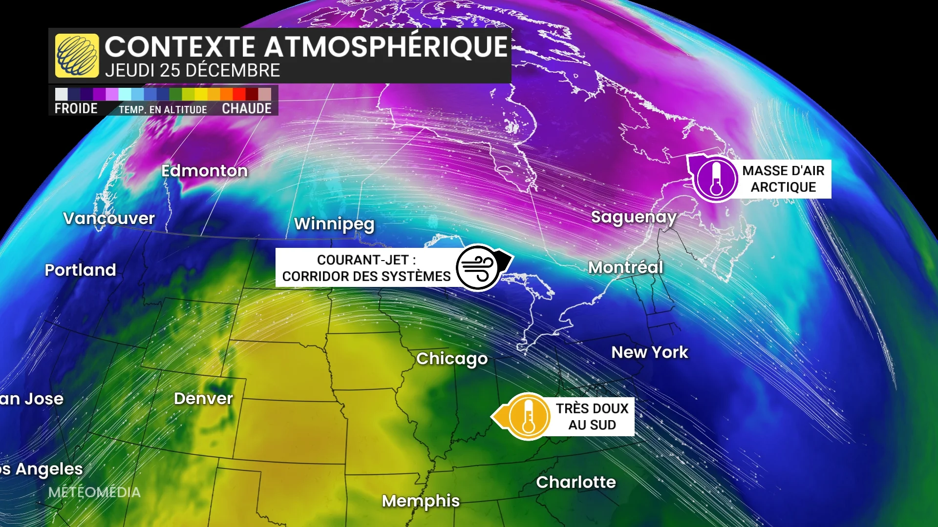 Semaine à venir : le Québec au sein d'un combat de masses d'air