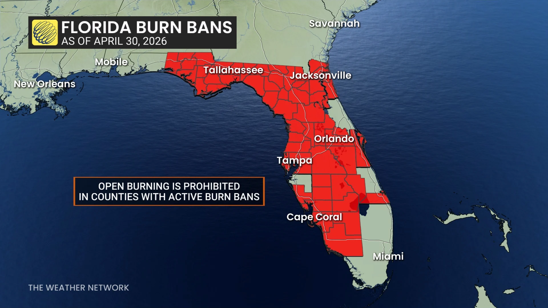 Florida Burn Bans April 30 2026