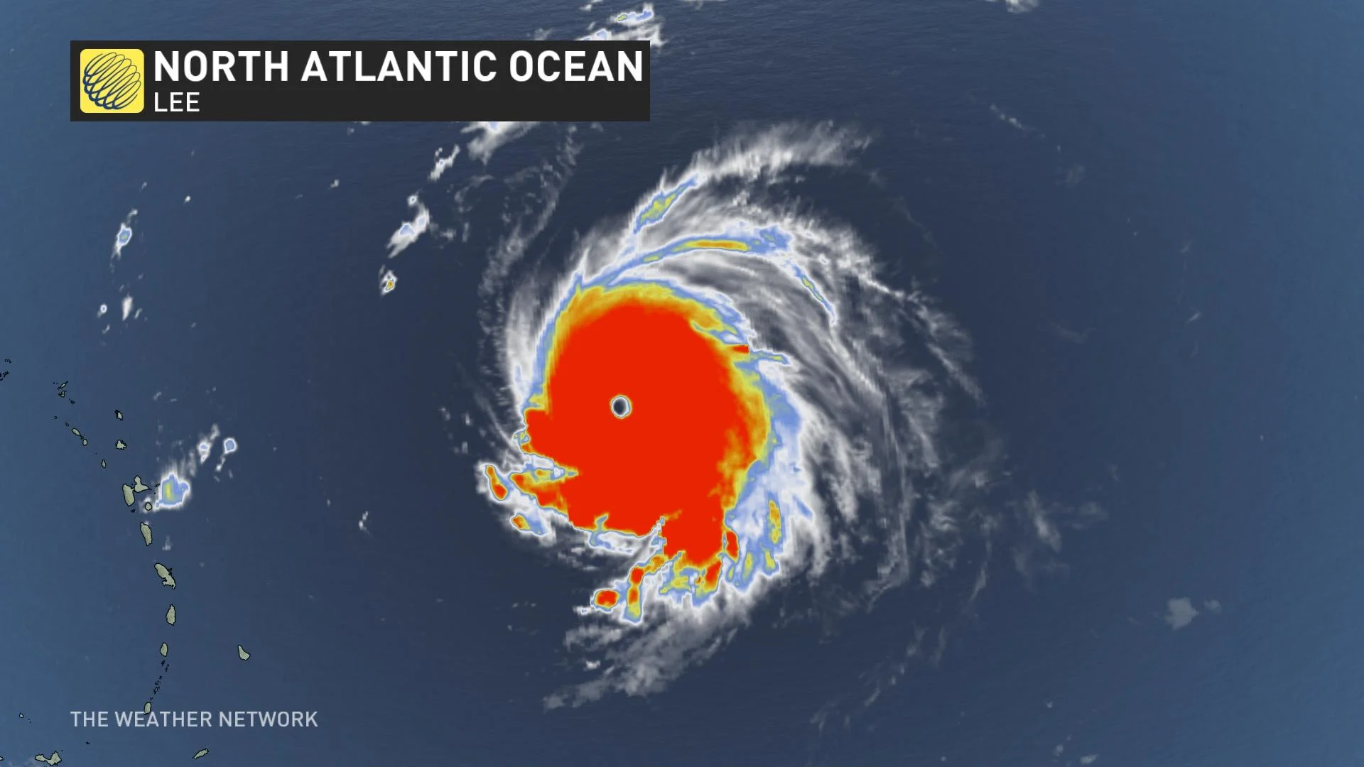 Hurricane Lee satellite image