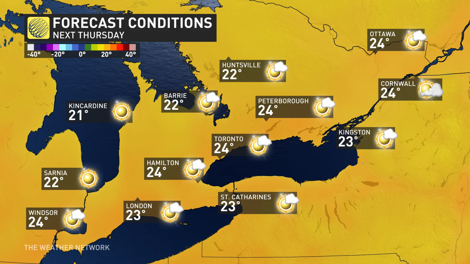 Baron - S.ONT next Thursday temps