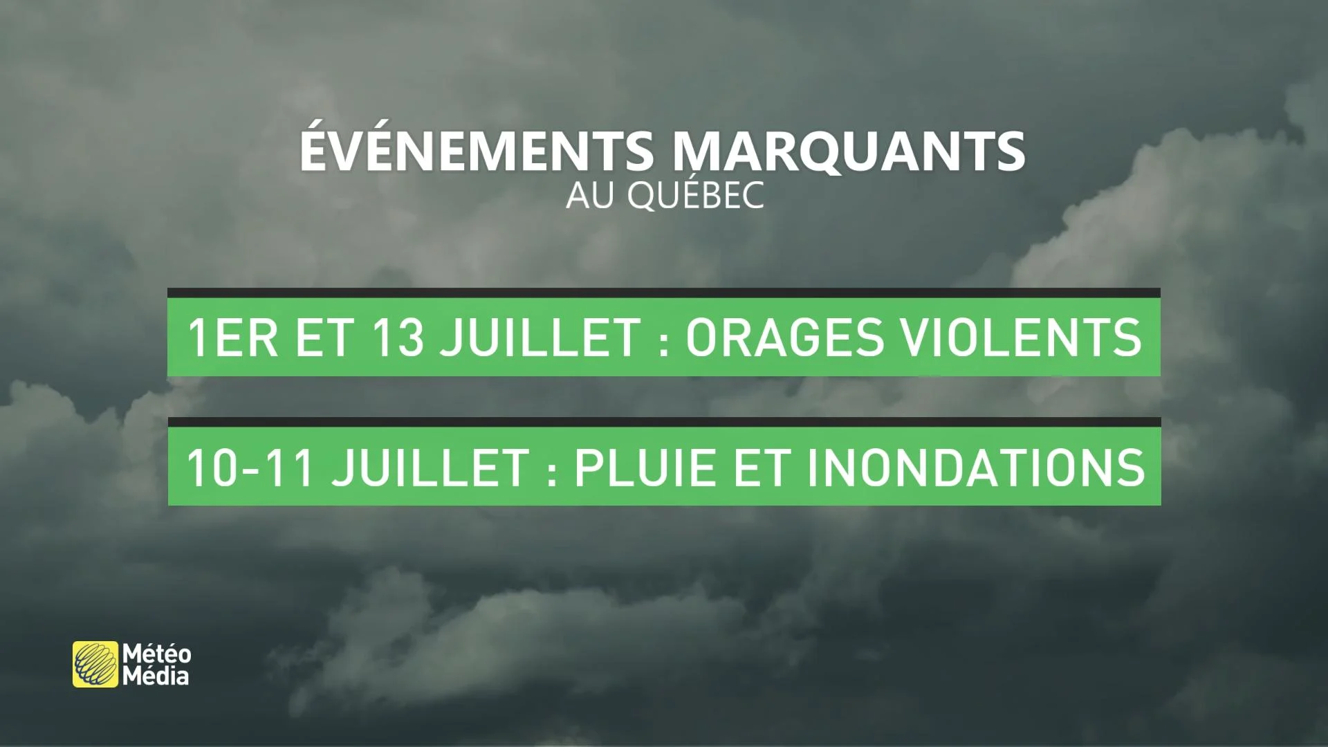 PLUIE - EN BREF